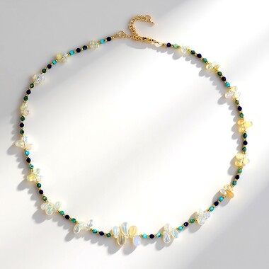 Collana in argento con Opale di Welo (Riya)