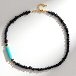 Collana in argento con Amazzonite (Riya)