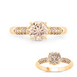 Gouden ring met een I2 Bruine Diamant (SUHANA)