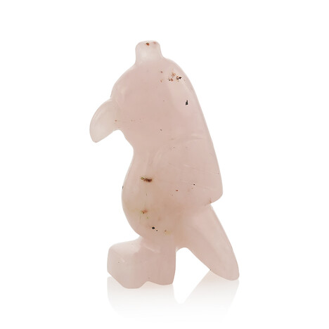 Figurine et Quartz rose