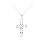 Weißer Topas-Silberhalskette