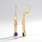 Orecchini in argento con Ametista (KM by Juwelo)