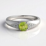Anello in argento con Sfene