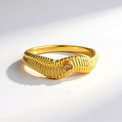 Anello in argento con Zircone Giallo