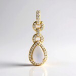 Pendentif en argent et Opale d'Australie