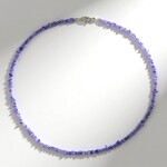 Collana in argento con Tanzanite