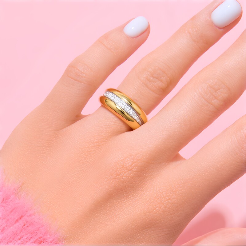 14K SI1 (H) Diamond Gold Ring (CIRARI)