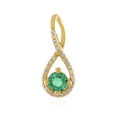 Ethiopian Emerald Silver Pendant