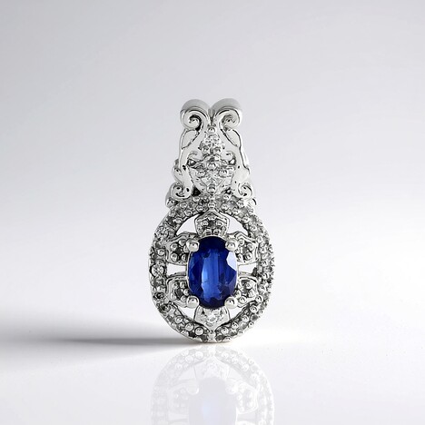 Ciondolo in argento con Cianite del Nepal (Adela Silber)