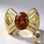 Anello in oro con Tormalina Arancione (de Melo)