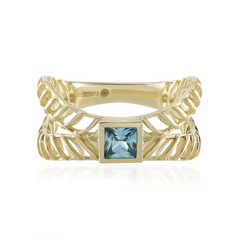 Anillo en oro con Zircón de Ratanak Kirí (Ornaments by de Melo)