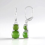 Orecchini in argento con Giada Canadese