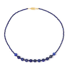 Lapislazuli-Silberhalskette (Adela Silber)