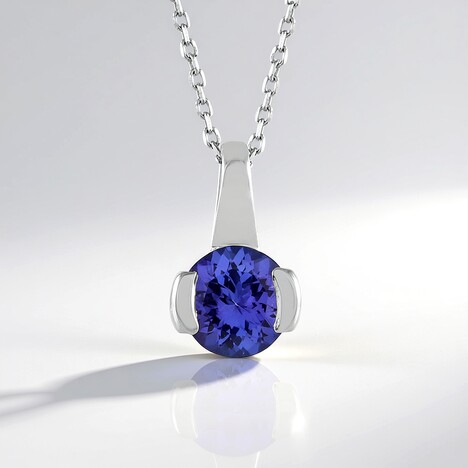 Collana in oro con Tanzanite AAA