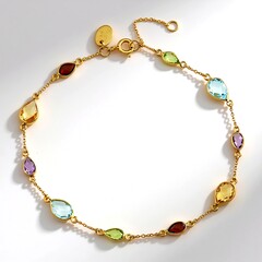 Bracciale in argento con Topazio Blu Cielo