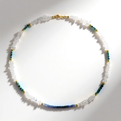 Collana in argento con Quarzo Bianco