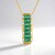 Collana in argento con Smeraldo Zambia (Gems en Vogue)