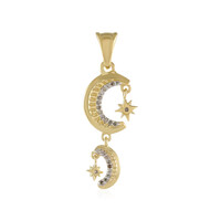 Pendentif en argent et Diamant champagne SI1