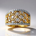 Anello in oro con Diamante SI1 (G) (Annette)