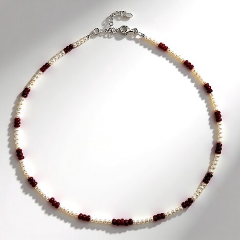 Collana in argento con Rubino (Riya)