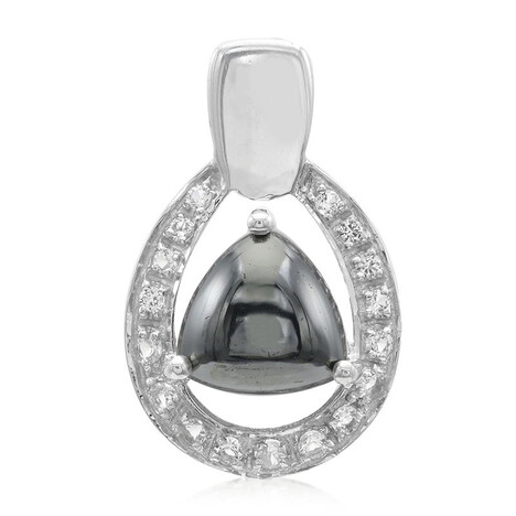 Ciondolo in argento con Ematite Nera