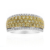 Gelber SI2 Brillant-Goldring (CIRARI)