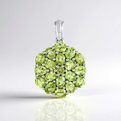 Ciondolo in argento con Peridoto