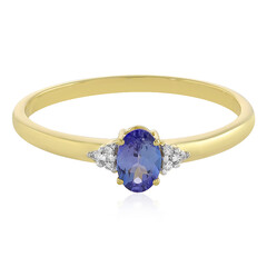 AAA-Tansanit-Goldring