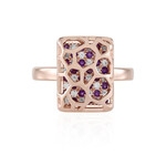 Anillo en plata con Amatista