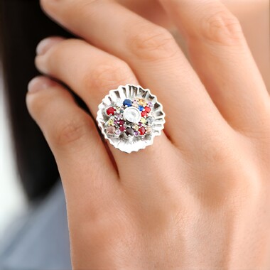 Anello in argento con Zircone (SAELOCANA)