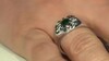 Bague en argent et Diopside de Russie