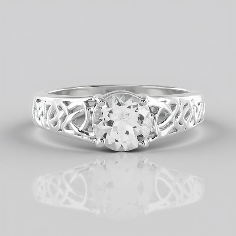 Anello in argento con Danburite