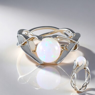 AAA Welo Opal Silver Ring (de Melo Essence)