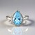 Anello in argento con Topazio Blu Cielo