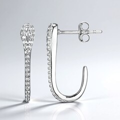 Orecchini in argento con Topazio Bianco (Adela Silber)