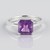 Anello in argento con Ametista Siberiana