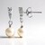 Orecchini in argento con Perla d'Acqua Dolce Bianca