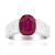 Zilveren ring met een Madagaskar Robijn
