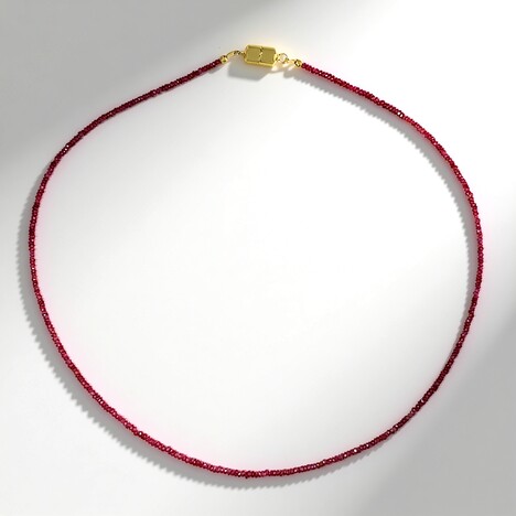 Collana in argento con Rubino (Adela Silber)