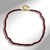 Collana in argento con Granato Mozambico (Adela Silber)