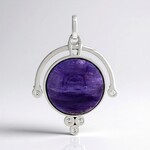 Ciondolo in argento con Charoite