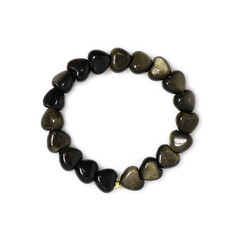Armband met goud obsidiaanstenen