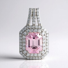Ciondolo in argento con Kunzite