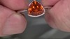 Anillo en plata con Cuarzo naranja