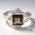 Anello in argento con Quarzo Fumè