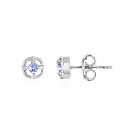Boucles d'oreilles en argent et Tanzanite