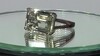 Zilveren ring met een groene amethist