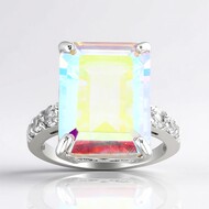 Anello in argento con Quarzo Moonlight