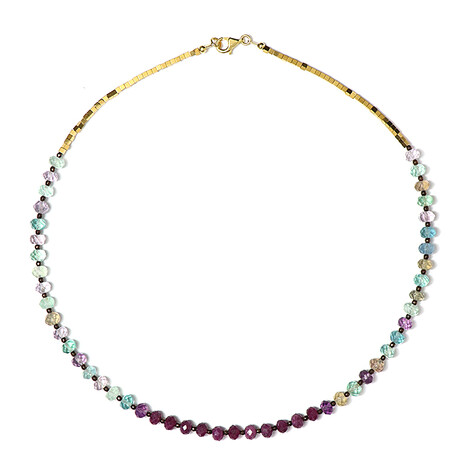 Edelstein-Silberhalskette