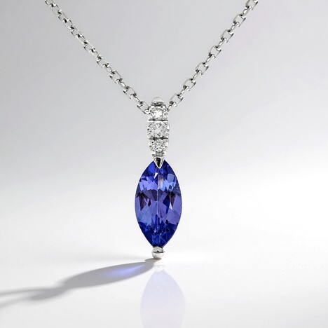 Collana in oro con Tanzanite AAA